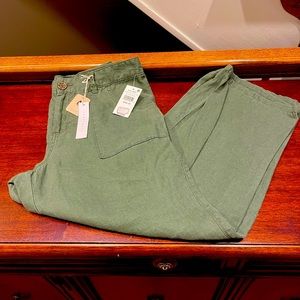 NWT Sanctuary Linen Crop Pant Size 29